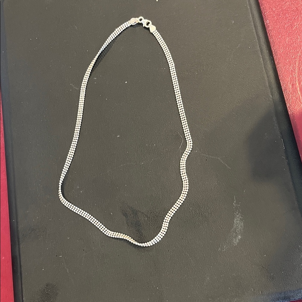 Sterling Silver Triple Strand Necklace - Picture 3 of 4